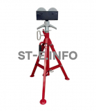 Опора высокая роликовая для труб ST 28-48 диаметр труб 12-300 см - st-e.info - Новоуральск