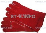Перчатки-краги сварщика TETU 104 KEVLAR RED - st-e.info - Новоуральск