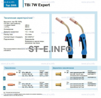 Горелка для полуавтоматической сварки TBi  7W Expert, длина 5 m. - st-e.info - Новоуральск