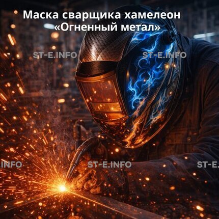 Маска сварщика хамелеон «Огненный метал» (YXE-718G PRO) - st-e.info - Новоуральск
