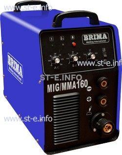 Сварочный полуавтомат инверторный одноблочный Brima MIG/MMA-160 - st-e.info - Новоуральск