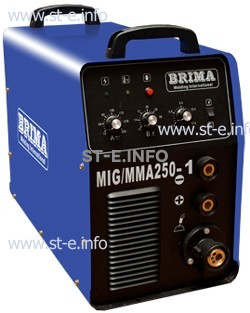 Сварочный инверторный полуавтомат BRIMA MIG/MMA 250-1 (220) - st-e.info - Новоуральск