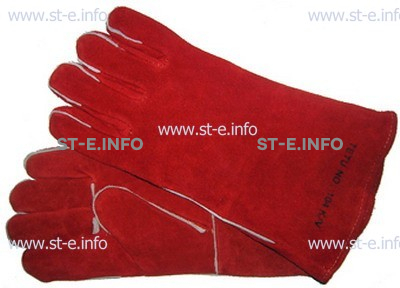 Перчатки-краги сварщика TETU 104 KEVLAR RED - st-e.info - Новоуральск